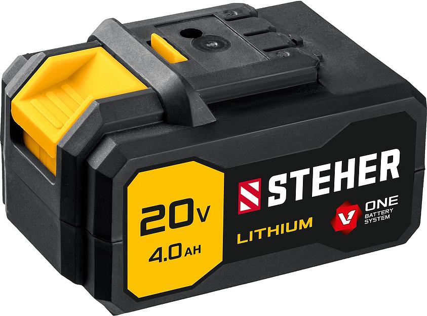 STEHER V1, 20 В, 4.0 А·ч, аккумуляторная батарея (V1-20-4) фото 1