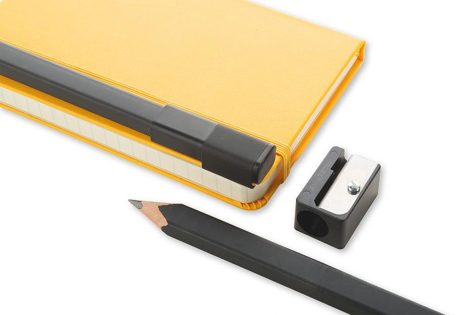 Набор карандашей чернографит. Moleskine DRAWING SET EW1PSA (2 карандаша + точилка) 2B корпус черный блистер фото 2