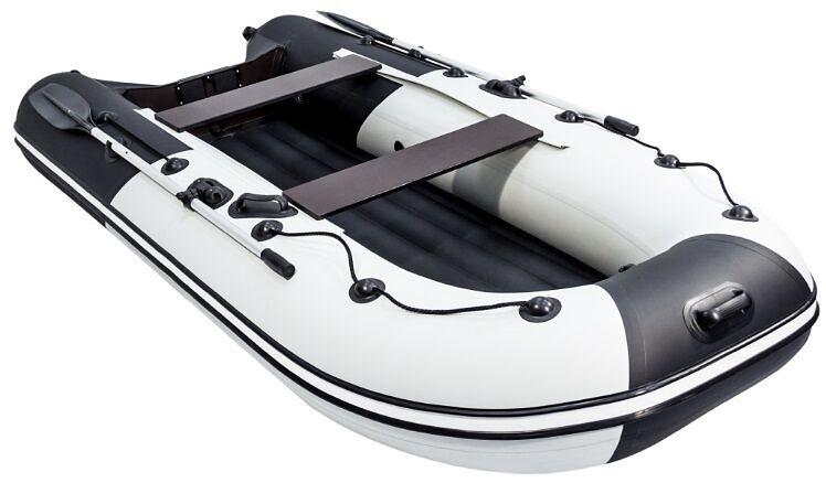 Лодка Ривьера Компакт 3200 НДНД, 3200*1500*420 мм., цвет: серый-черный фото 3