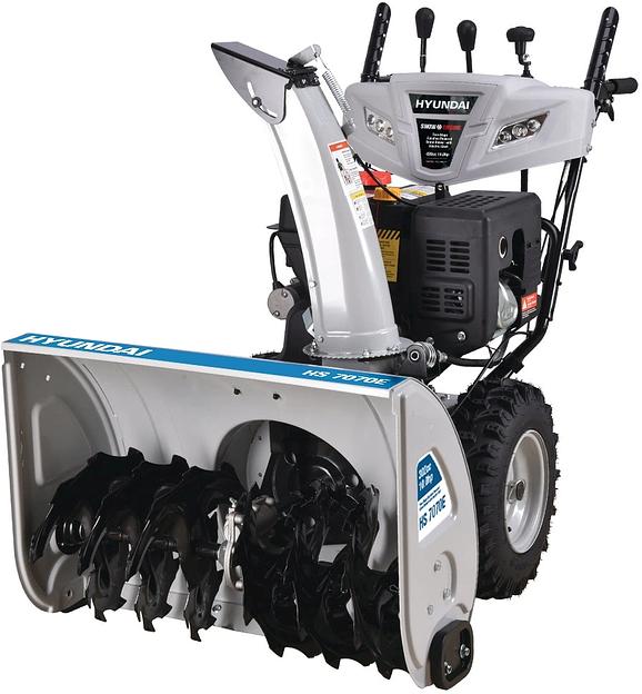 Снегоуборщик бензин. Hyundai HS7070E 10л.с. фото 1
