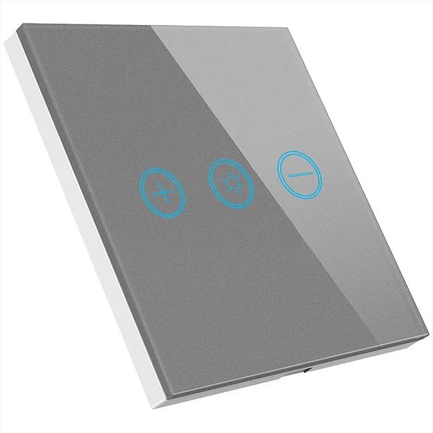 Умный диммер-выключатель сенсорный Roximo SWSEN03-G, серый ОПТ фото 1