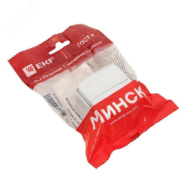 EKF EGV10-023-10 Минск Выключатель 2-клавишный ОП 10А белый EKF Basic фото 2