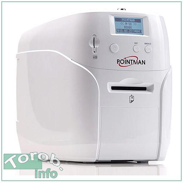 Pointman N10 - односторонний принтер пластиковых карт. 300 dpi, USB2.0, Ethernet, только передняя подача фото 1