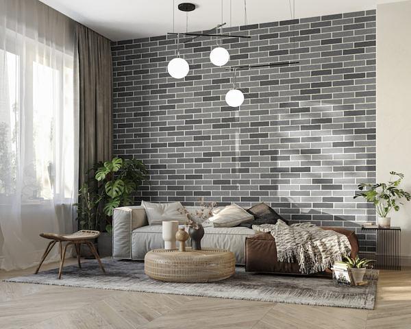 Декоративное покрытие АМК кирпич №200 микс серый ОПТ фото 6