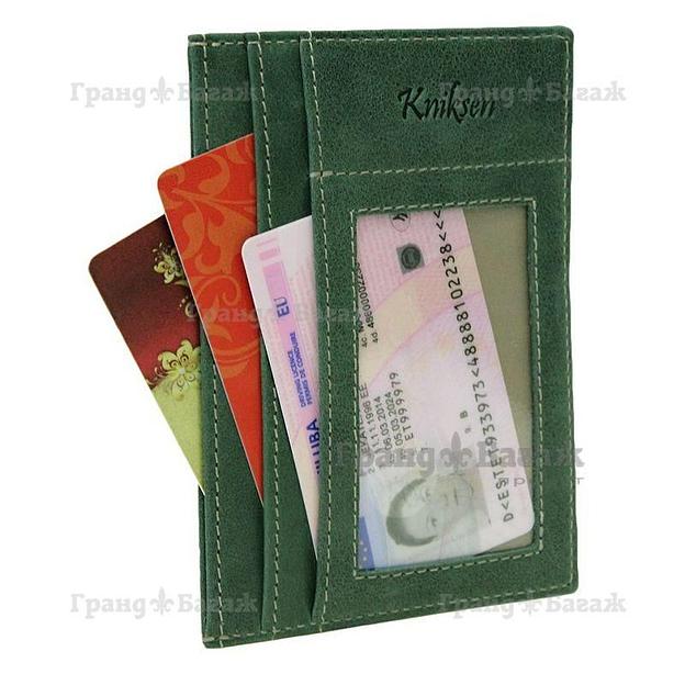 Обложка для автодокументов Kniksen ОВ-М-мэри/зел фото 4