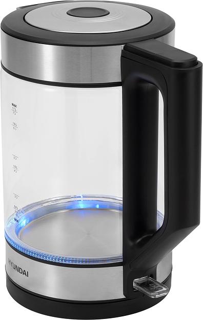 Чайник электрический Hyundai HYK-G3509 1.7л. 2200Вт черный/прозрачный корпус: стекло/пластик фото 9