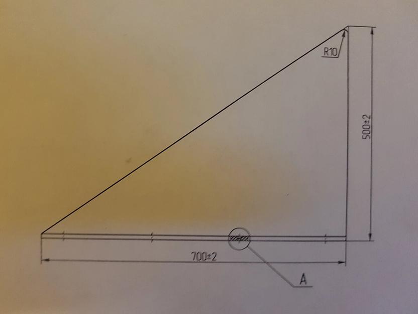 Угловой, треугольный, защитный отбойник из акрилового пластика – оргстекла для эскалатора размер 700Х500мм. фото 6