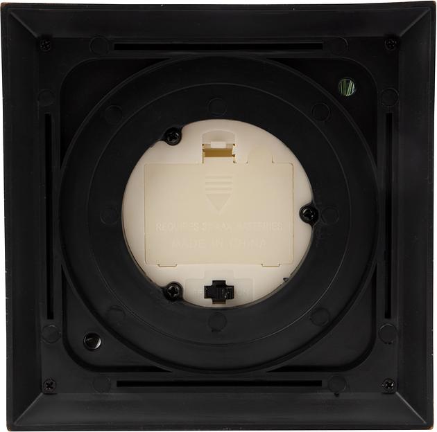 Декоративный фонарь со свечкой и шишкой, бронзовый корпус, размер 14x14x27 см, цвет теплый белый фото 3