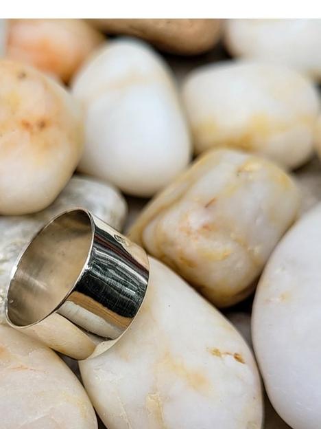 Серебряное кольцо на фалангу широкое 925 фото 2