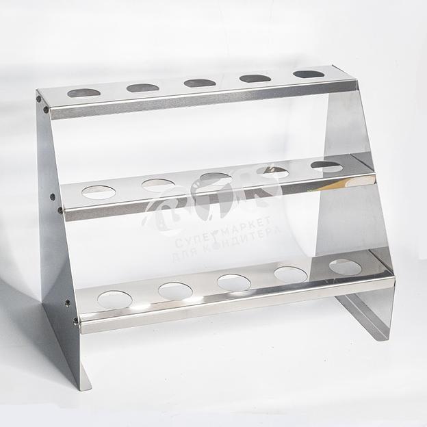 Подставка для рожков трехъярусная 15 ячеек 40 мм фото 5