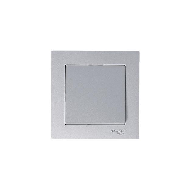 Systeme electric ATN000311 ATLASDESIGN 1-клавишный ВЫКЛЮЧАТЕЛЬ, сх.1, 10АХ, механизм, АЛЮМИНИЙ фото 3