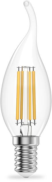 Лампа филам. Gauss Filament 10Вт цок.:E14 свеча св.свеч.бел.нейт. (упак.:10шт) (42120) фото 2