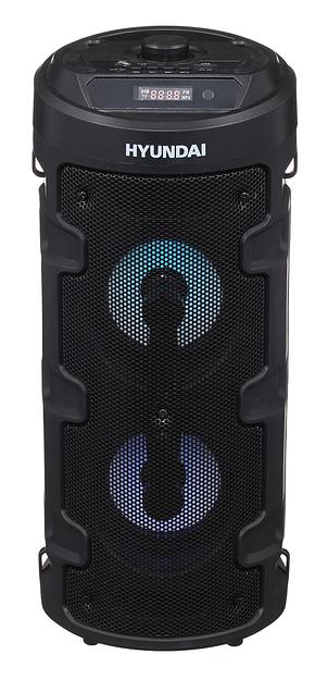 Минисистема Hyundai H-MC160 черный 50Вт/FM/USB/BT/SD/MMC фото 1