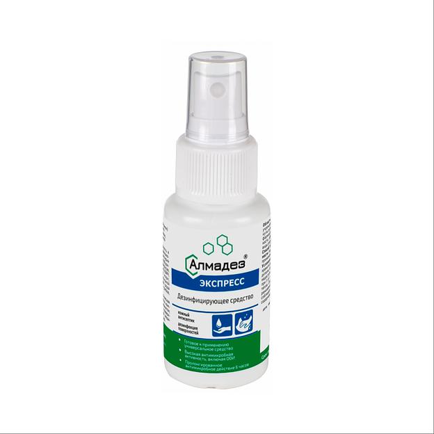 Кожный антисептик и дезинфекция поверхностей «Алмадез-экспресс» 50 мл спрей ОПТ фото 1