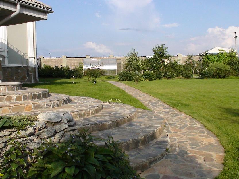 Песчаник плитняк Серый Каштан /м2 (40 мм) фото 1