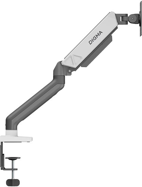 Кронштейн для мониторов ЖК Digma D-MM101 серый 17"-32" макс.9кг крепление к столешнице поворот и наклон фото 7