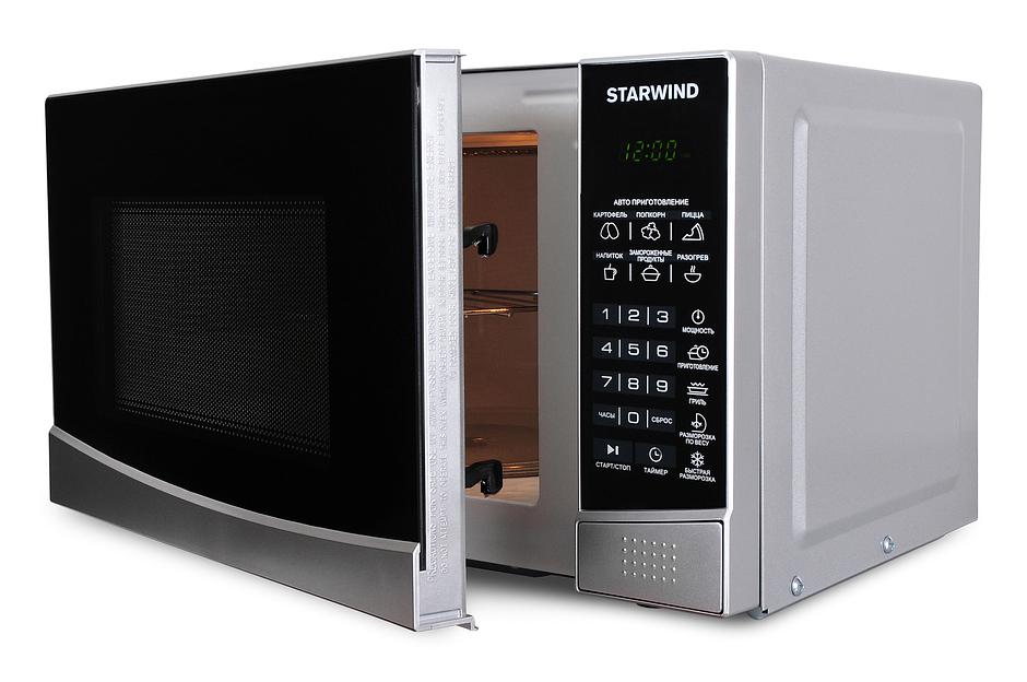 Микроволновая Печь Starwind SMW2820 20л. 700Вт серебристый/черный фото 3