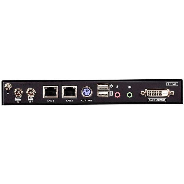 Удлинитель, KVM+DVI, управление по IP, Rackmount/Desktop, 10/100 Base-T, с KVM-шнурами PS2 1х1.2м.;USB 1x1.2м., TCP/IP, (Virtual Media;WIN98SE/ME/2000/XP/FREE-BSD/LINUX 7.0 или выше;1600x1200 60Hz;) ATEN CN9600 фото 3