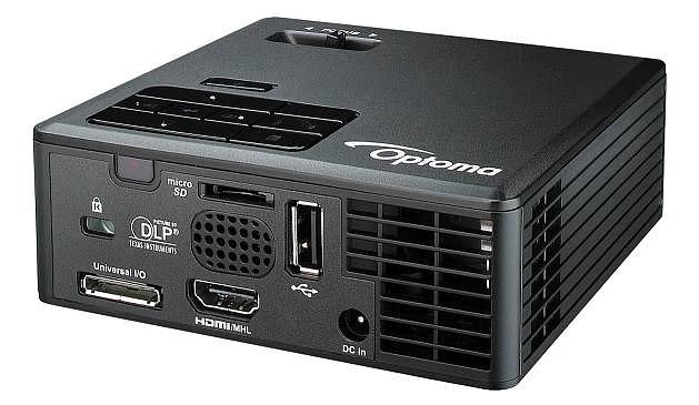 Optoma ML750e Ультрапортативный проектор {DLP, 3D; LED (до 20000 ч); 700 ANSI lm; WXGA (1280х800); 15000:1;+/-40 автоматич; HDMI / MHL, универсальный I/O вход VGA, USB-A (чтение/wireless)} фото 2