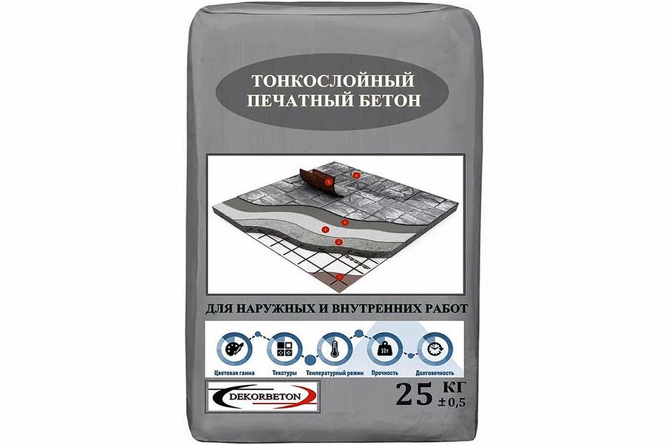 Тонкослойный печатный бетон 25 кг (белый) фото 1