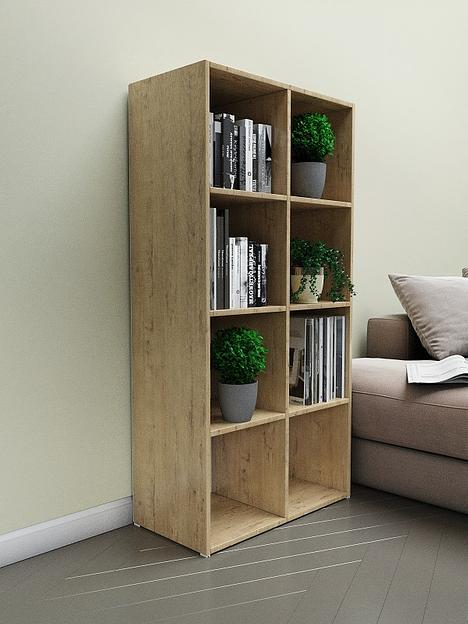 Стеллаж универсальный 8-секционный Wood&Stone «Малави» 320 дуб бунратти 136×34.5×69.3 см фото 2