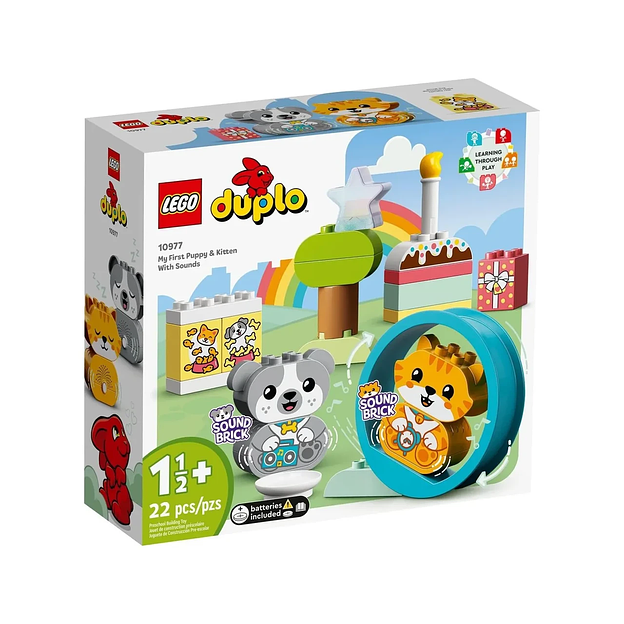 Конструктор LEGO DUPLO My First Мой первый щенок и котенок со звуками 10977 фото 1