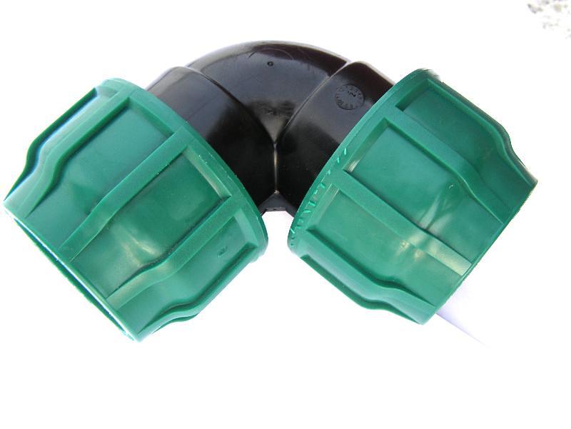 Отвод ПНД 32x32 мм компрессион. фото 2