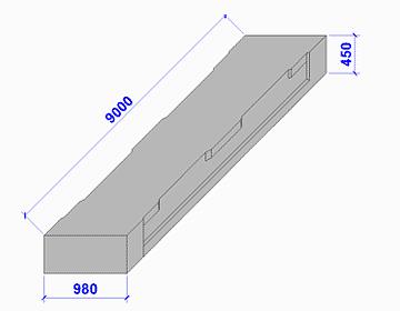 Плита пролётного строения ПР-9 фото 1