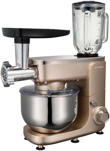 Кухонная машина Hyundai HYM-S7451 планетар.вращ. 1400Вт золотистый фото 1