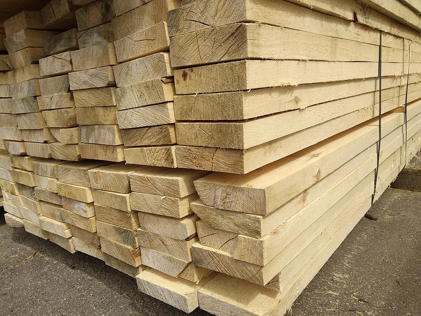 Доски хвойных пород дерева 38х180х4000 мм фото 1