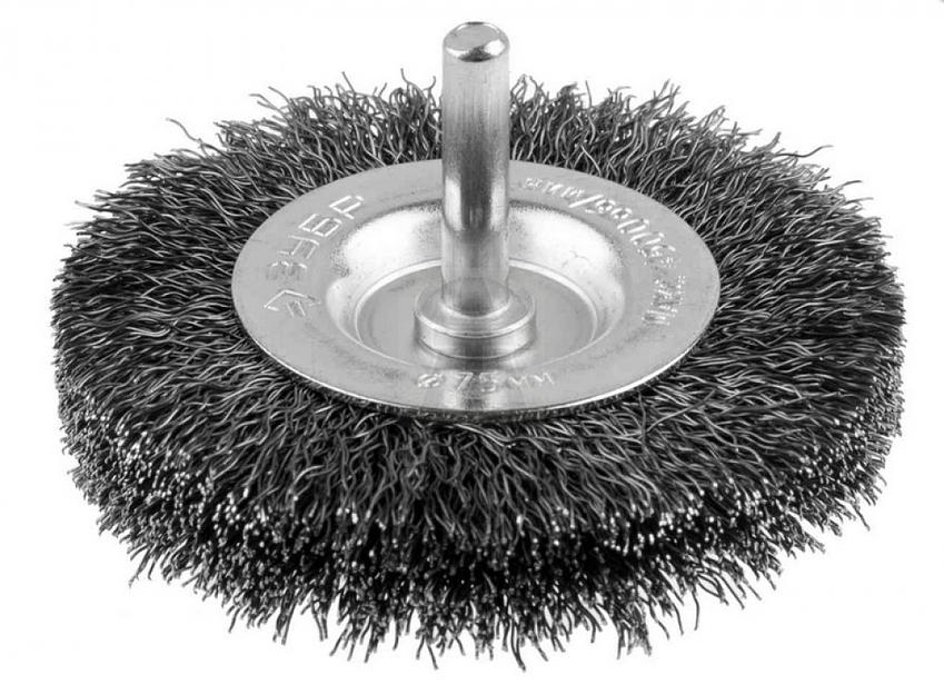 Крацовка для дрели дисковая 75 мм фото 1