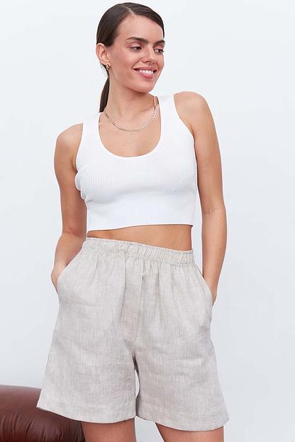 Шорты  SRT009_LBGE/Светло-бежевый  фото 1