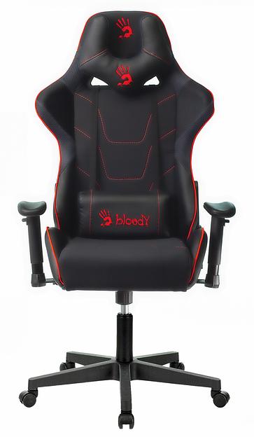 Кресло игровое A4Tech Bloody GC-400 черный/красный крестовина фото 2