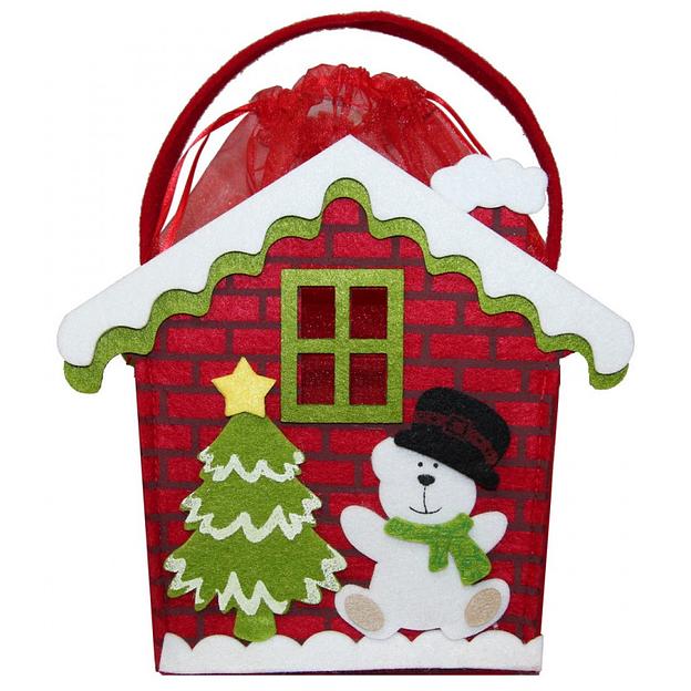 Подарок Домик средний красный 600 гр фото 1