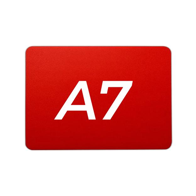 Ценник 105*74 мм. А7 меловой красный без подставки /1/ фото 1