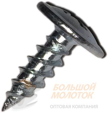 Саморез полусф. с прессшайб. МЦП острый 4,2*13 цинк 200 шт /64 фото 1