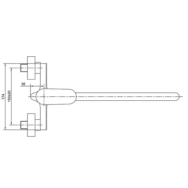 Латунный смеситель ванно-душевой одноручный Eleanti Agate фото 10