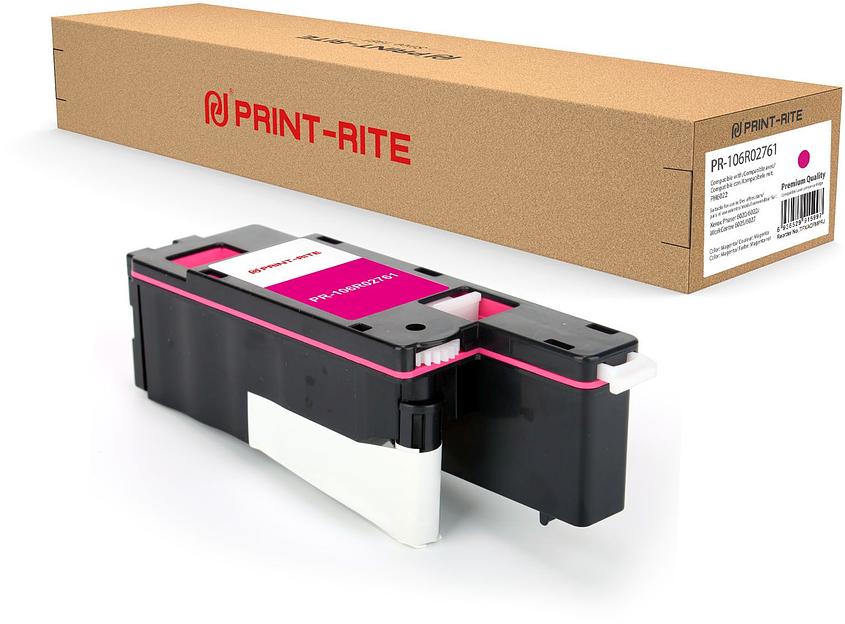 Картридж лазерный Print-Rite TFXACEYPRJ PR-106R02761 106R02761 пурпурный (1000стр.) для Xerox Phaser 6020/6022/WC6025/6027 фото 1