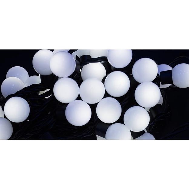 Neon-night 303-595 Гирлянда Мультишарики O 23 мм, 10 м, черный каучук, 80 LED, постоянное свечение, цвет Белый фото 1