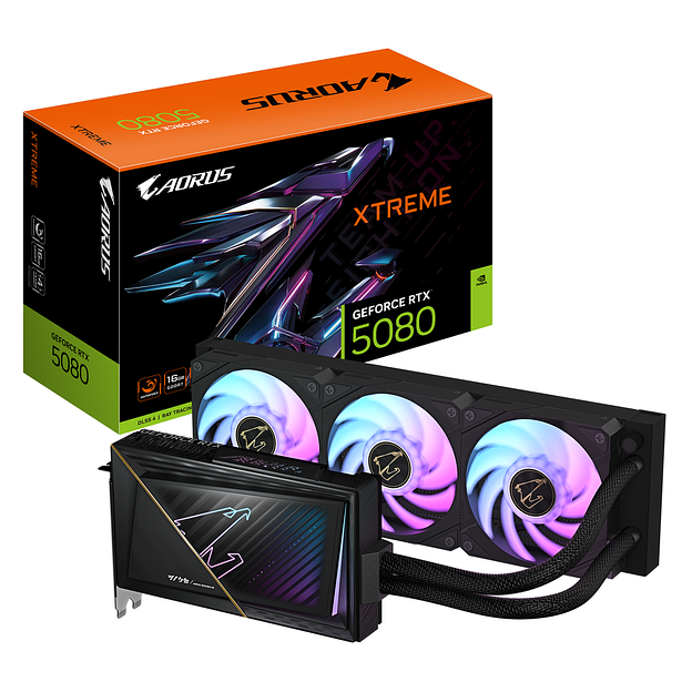 Видеокарта Gigabyte RTX5080 XTREME WATERFORCE 16GB GDDR7 256bit 3xDP HDMI 3FAN RTL фото 1