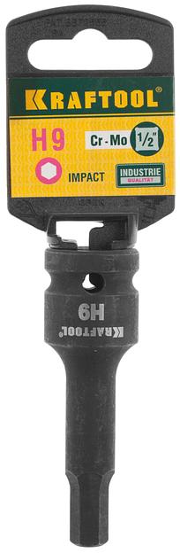 KRAFTOOL HEX, 1/2″, Н9, ударная торцовая головка (27950-09) фото 2