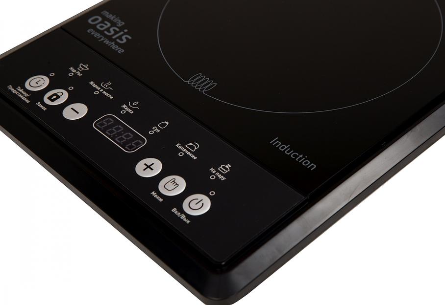 Плита Индукционная Oasis PI-B12SK черный закаленное стекло (настольная) (РI-B12SK) фото 4