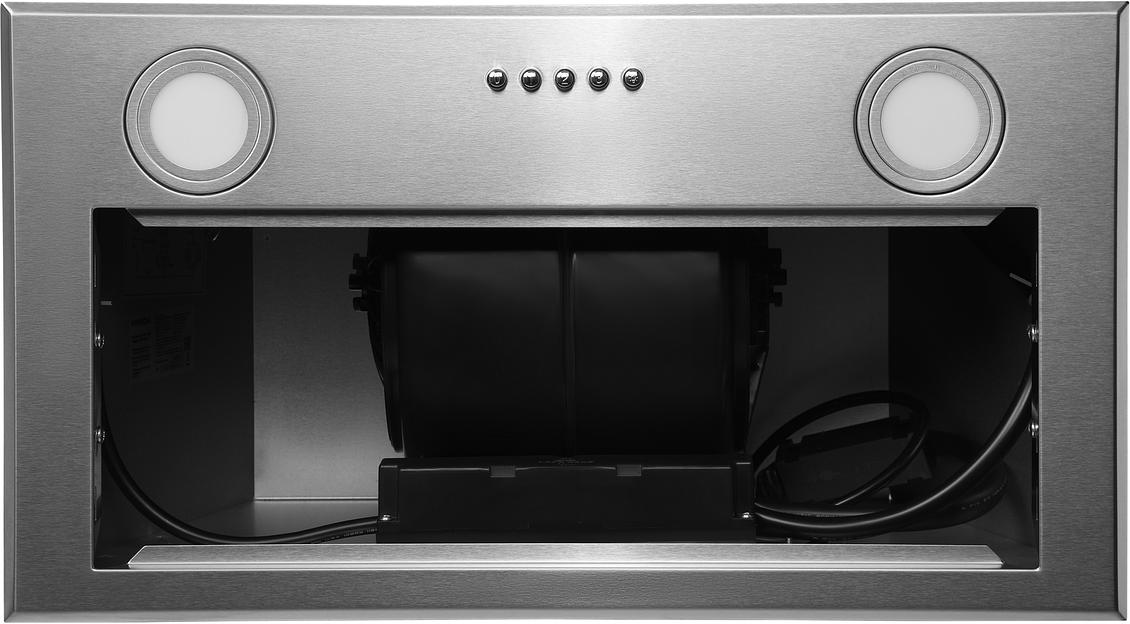 Вытяжка встраиваемая Hyundai HBB 6033 IX нержавеющая сталь управление: кнопочное (1 мотор) фото 2