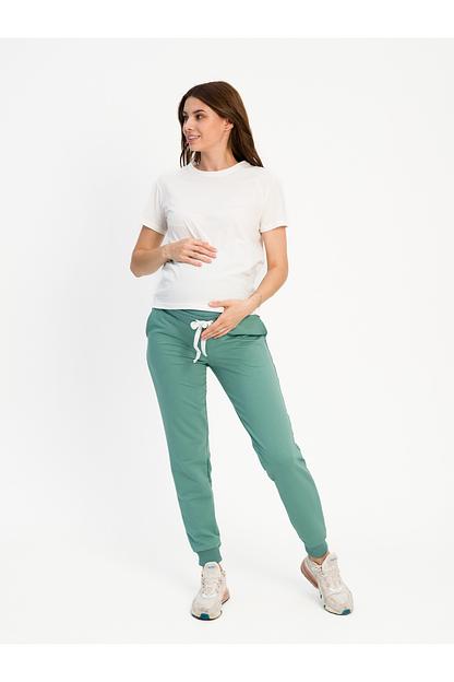 Брюки для беременных футер, оливковый Опт фото 3