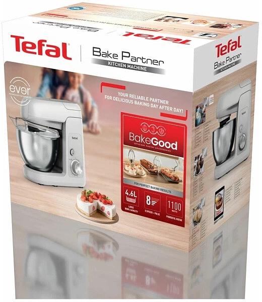 Кухонная машина Tefal Bake Partner QB520B38 планетар.вращ. 1100Вт серый/серебристый фото 3
