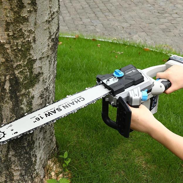 DEKO DKCHS 40 PRO Пила цепная аккумуляторная бесщеточная [083-2002] { 2х20В, 2x4.0Ач, двойное з/у } фото 8