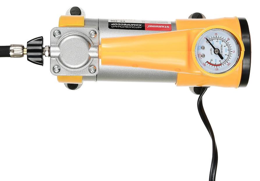 Автомобильный компрессор Starwind CC-200 35л/мин шланг 0.75м фото 3