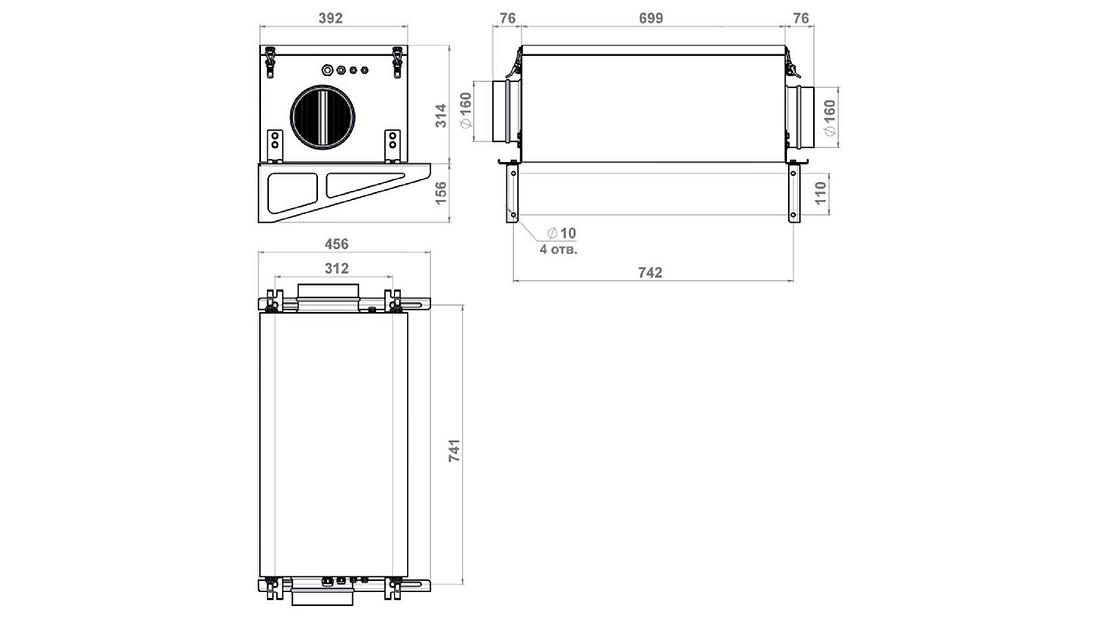 Приточная установка Minibox E-650-1/5kW/G4 фото 8