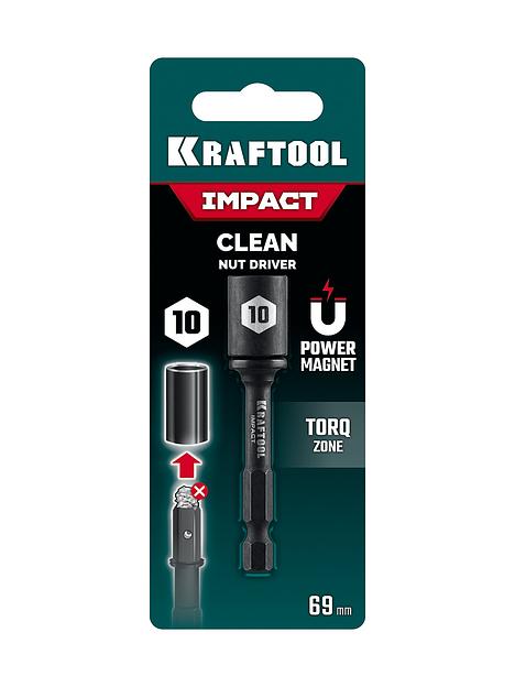 KRAFTOOL CLEAN “Nut driver”, 10 мм, бита с торцовой головкой (26371-10) фото 4