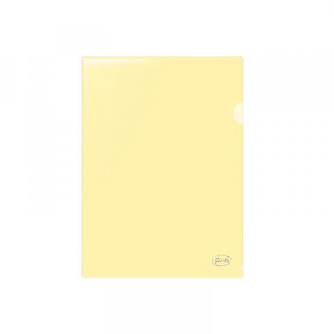 Папка-уголок А4, 0,115мм, ПП, прозрачно-желтый, Forofis фото 1